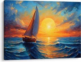 Obraz - Plachetnica (70x50 cm)