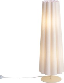 Japandi stojaca lampa béžová s látkovým tienidlom 95 cm 2-svetelná - Jenni