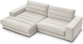 Béžová zamatová rohová pohovka (ľavý roh/s leňoškou) Sierra – Bobochic Paris