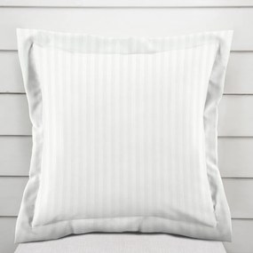 Biante Damašková obliečka na vankúš s lemom Atlas Grádl DM-010 Biela - pásiky 1 cm 50 x 60 cm