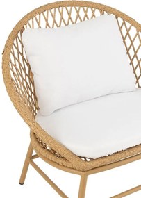 Béžové ratanové kresielko Zayo Beige - 59*74*81cm