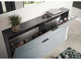 Sivý výklopný/závesný botník Valega - Germania