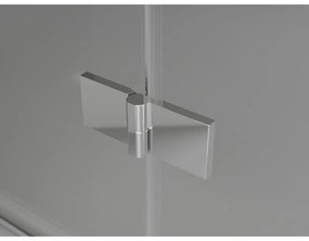 Mexen Lunar Duo výklopný sprchový kút 120 x 120 cm, 8mm číre sklo, chrómový profil, 834-120L-120P-01-00