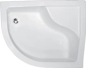 Besco Asymetrická sprchová akrylátová vanička MAXI AS 100x80 (120x85) BESCO-Rozmery: 100x80, BESCO-Orientácia: Pravá