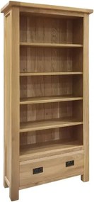 Knižnica so zásuvkou 90x36x180 cm