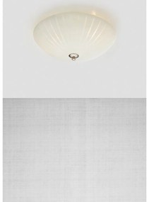 Biele stropné svietidlo so skleneným tienidlom ø 35 cm Cut – Markslöjd