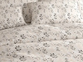 Krepové obliečky SALVIA POLY sivohnedé Rozmer obliečky: 70 x 90 cm | 140 x 200 cm