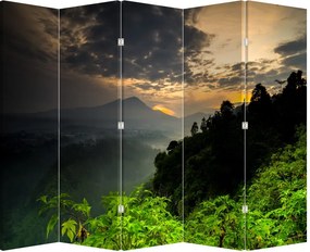 Paraván - Zelená horská krajina (210x170 cm)