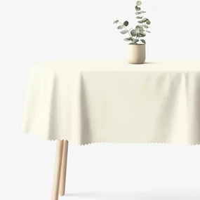 Goldea oválny teflónový obrus - smotanový 140 x 240 cm