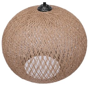 Béžové závesné svietidlo s tienidlom z juty ø 38 cm – Opviq lights