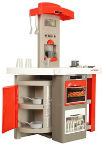 KIK Detská plastová kuchynka červená so zvukom
