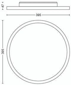 Philips - LED Stmievateľné stropné svietidlo Hue AURELLE LED/19W/230V + DO