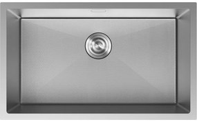 Mexen Trixo, 1-komorový nerezový drez 750 x 440 mm, brúsena oceľ, vzor voština, 6415751000-01HC