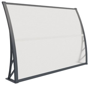 Hliníkový vchodový prístrešok BestBerg BBDA-H15 / 100 x 150 cm / sivý