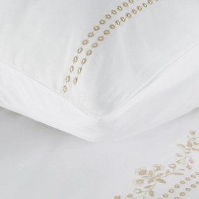MAKOSATÉNOVÉ OBLIEČKY REINA53 200X220 CM, 2 KS 70X80 CM BIELE