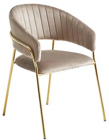 Stolička Lido 80171g béžová/zlatá