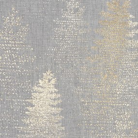EUROFIRANY VIANOČNÁ ZÁCLONA NA KRÚŽKOCH ELSA 140X250 CM VZOROVANÁ