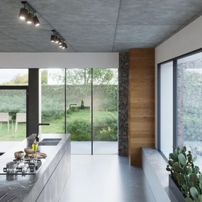 Sollux SL.0460 - Bodové svietidlo MERIDA 6xGU10/40W/230V čierna