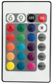 LED RGBW Solárna lampa BALL LED/3,7V 1500 mAh pr. 40 cm IP65 + diaľkové ovládanie