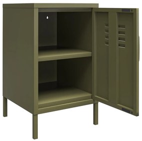 Kaki kovový nočný stolík Bradford – Støraa