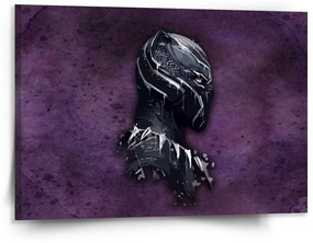 Sablio Obraz BLACK PANTHER z profilu Fialový hmlistý - 150x110 cm
