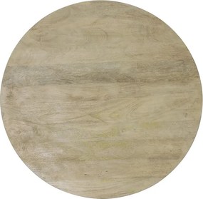 Okrúhly jedálenský stôl s drevenou doskou z mangového dreva Magnifera - Ø 140 * 78 cm