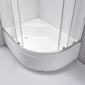 BPS-koupelny Asymetrický sprchový kút MAJA CH R 115x85 cm pravý, chróm/transparent v sete s hlbokou sprchovou vaničkou