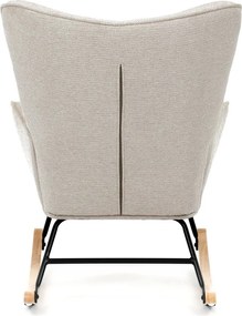 Hojdacie kreslo FABIAN — látka, krémová