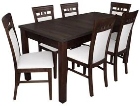Zostava pre 6 osôb - RK016, Morenie: wenge, Dostupné poťahy: Granada 2725