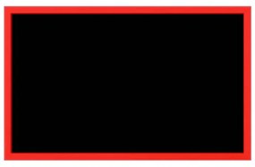 Toptabule.sk KRT01SDRBR Čierna kriedová tabuľa v červenom drevenom ráme 80x60cm / magneticky