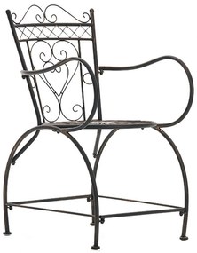Kovová stolička Sheela s područkami (SET 2 ks) - Bronzová