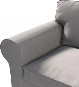 Poťah na sedačku Ektorp (rozkladacia, pre 2 osoby) STARÝ MODEL farba produktu sivá látka lesklá, zamatová