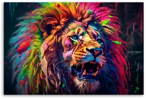 Gario Obraz na plátne Lev vo farbe Rozmery: 60 x 40 cm