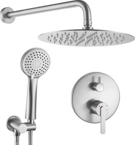 Rea Ontario, podomietková sprchová súprava s I-Box montážnym systémom, brúsená oceľ, REA-P5503