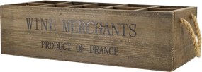 Box s 10 priehradkami na víno z borovicového dreva Wine Merchants – 49*21*14 cm