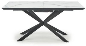 Jedálenský stôl Demonte rozkladací 160-200x76x90 cm biela,čierna
