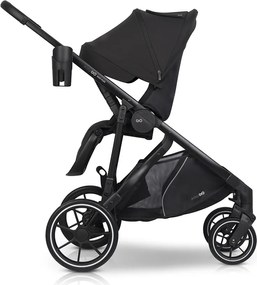 Súrodenecký kočík EasyGo Duoflex Ebony Black 2 športové časti