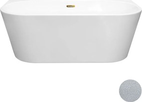 Besco Akrylátová voľne stojaca vaňa Vica NEW Glam S CC/SP 150x80 (160x80, 170x80), s prepadom BESCO-Typ výpuste: Alcaplast Click-Clack so štrbinovým …