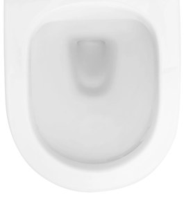 Rea Carlo, závesná WC misa 49x37 Rimless s pomaly-padajúcim sedátkom, biela, REA-C2760
