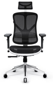 Kancelárska ergonomická stolička DIABLO V-BASIC: bielo-čierna Diablochairs