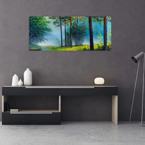 Obraz - Olejomaľba krajiny (120x50 cm)