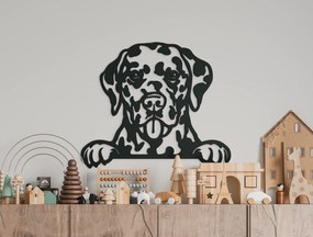 drevko 3D nálepka na stenu Dalmatín Rozmer obrazu: 37,5 x 44,5 cm, Farba dekorácie: Čierna
