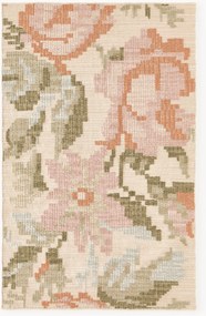 Vlnený koberec's kvetinovým vzorom Rosha