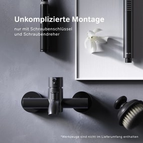 Vaňová a sprchová batéria AM.PM Spike FPA10022 jednopáková, čierna