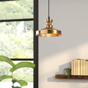 Luster na lanku BERCESTE 1xE27/40W/230V zlatá