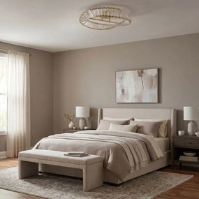 Toolight Toolight, LED stropné svietidlo, 50cm, 30W, 4000K, 1000lm, SWE095-C, zlatá lesklá, OSW-30219