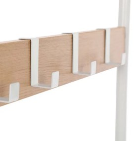 Stojanový vešiak NAVOR hnedý/biely