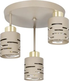 Prisadený luster ELEN 3xE27/35W/230V béžová/zlatá