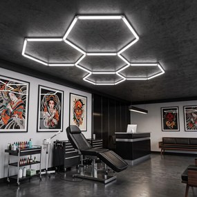 Toolight Toolight, LED stropné svietidlo HEXAGON 5 modulov, JNH051-H, biela, OSW-56243