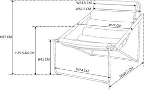 MI Záhradné kreslo JURT